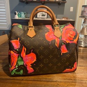 Louis Vuitton Speedy 30 Roses limited edition Stephen Sprouse